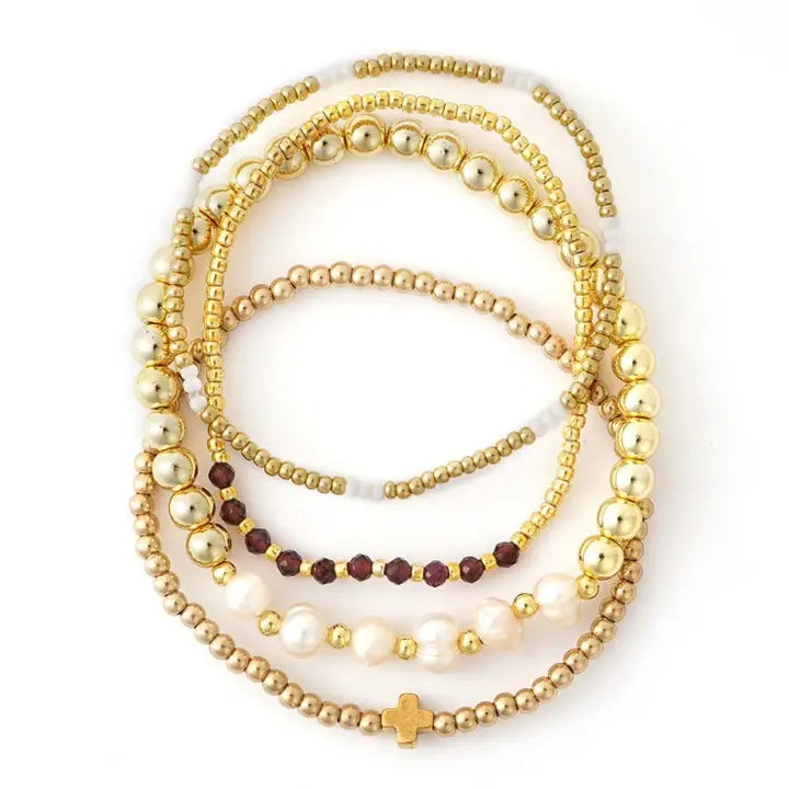 Multi Ball Stretch Bracelets