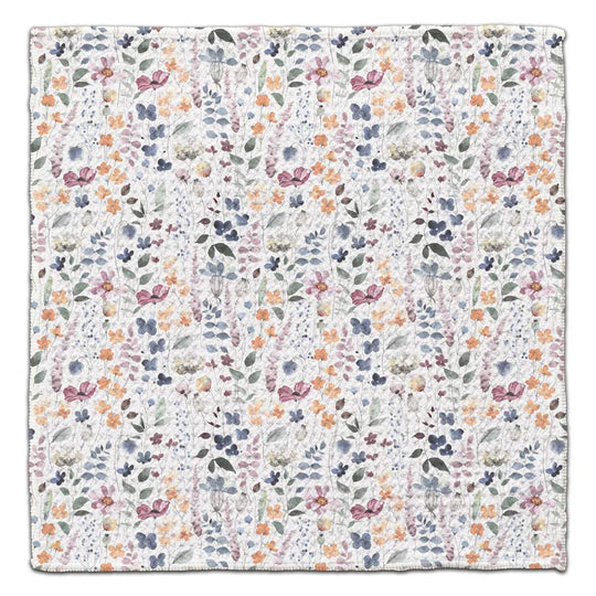 Wildflowers w/White Back Eco-Friendly Towel