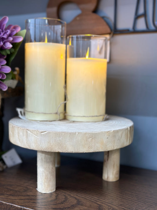 Small Wood Slice Riser