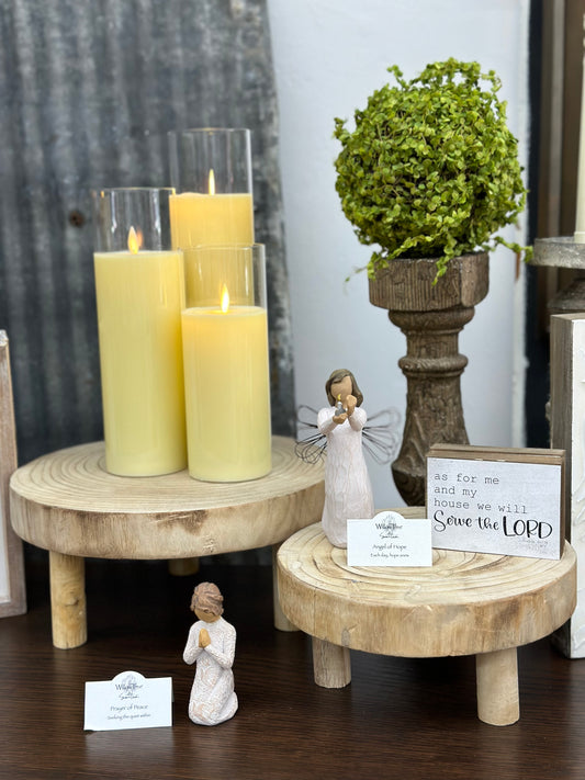 Large Wood Slice Riser