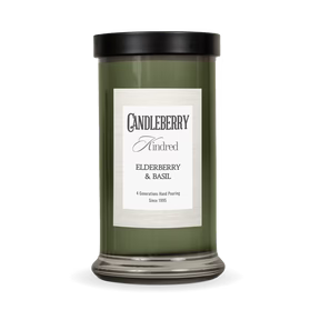 Elderberry & Basil Kindred Candle