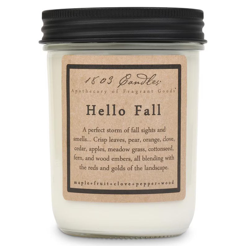 Hello Fall 1803 Candle
