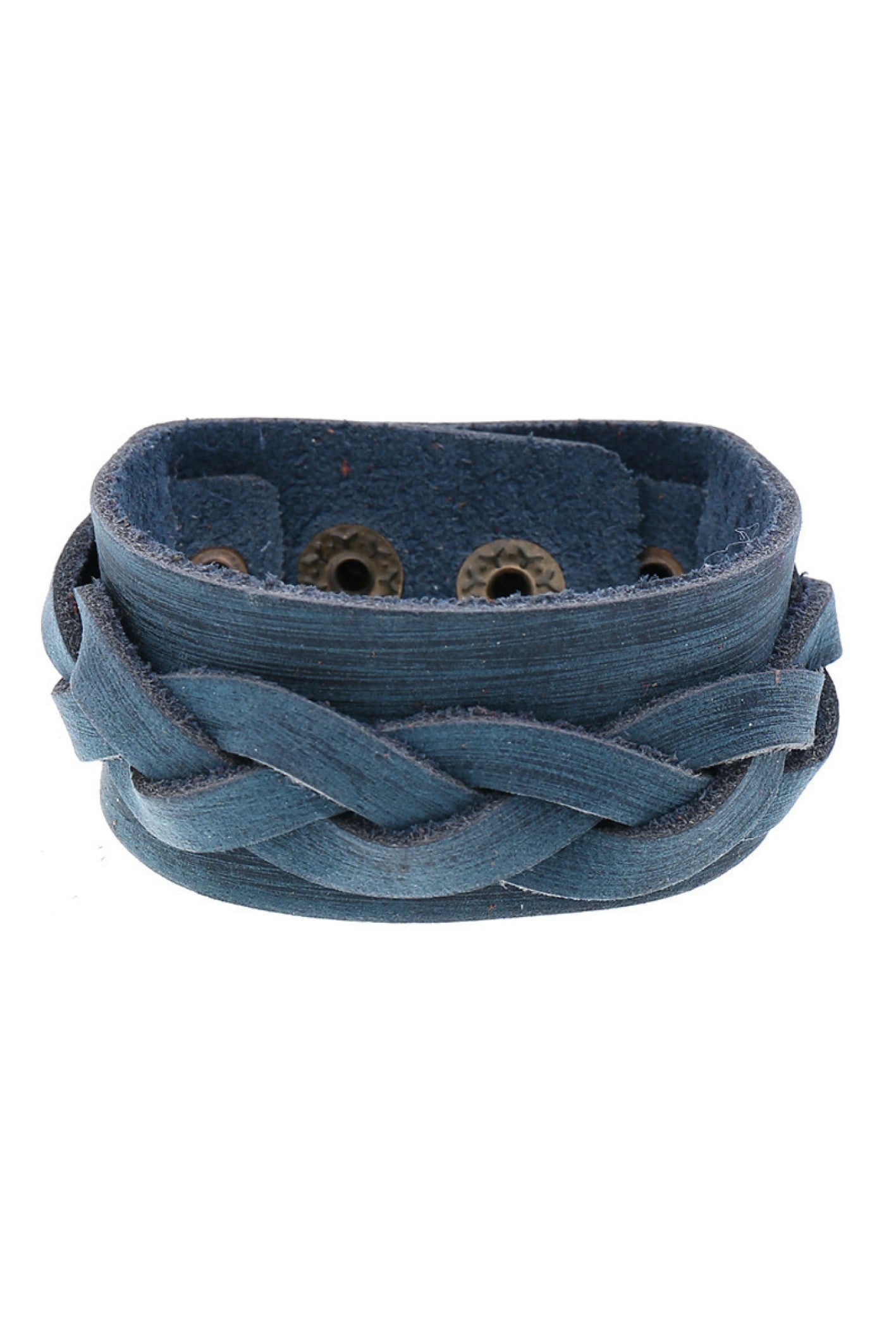 Punk Braided Leather Cuff