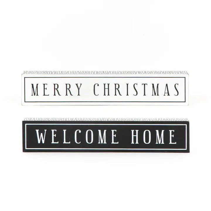 Reversable Merry Christmas/ Welcome Home Sign