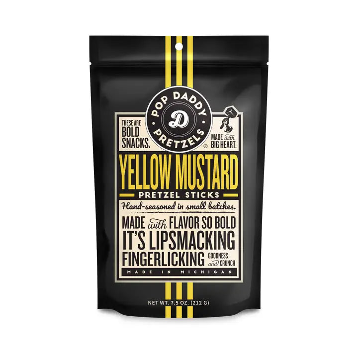 Pop Daddy Yellow Mustard Pretzels