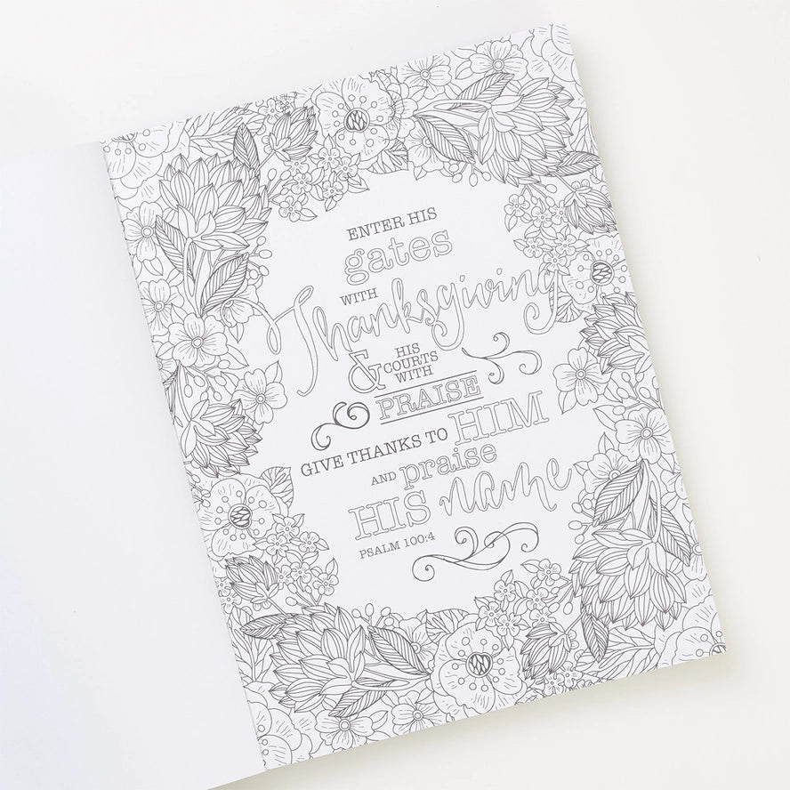 Psalms in Color Coloring Book