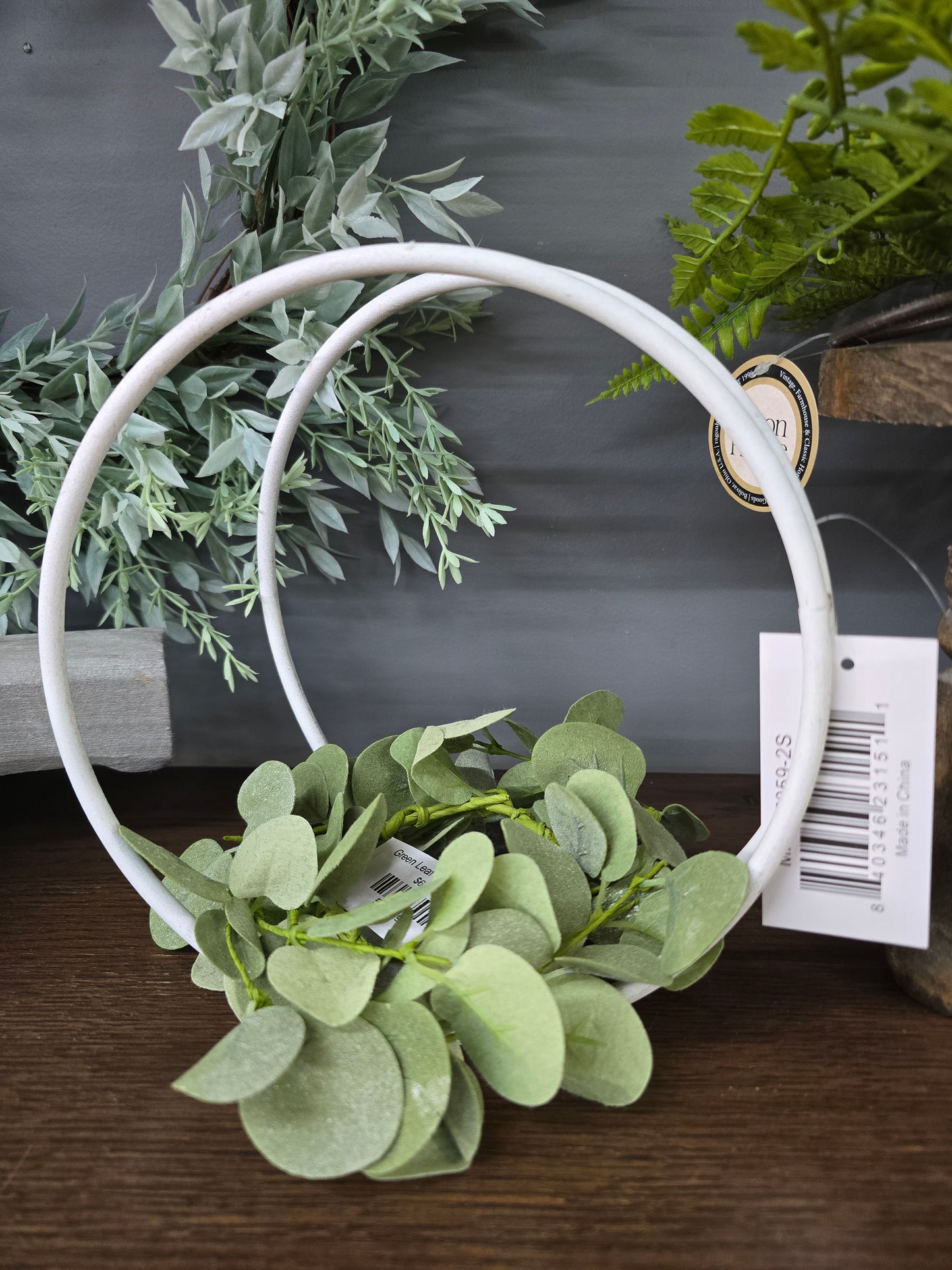 Round Metal Candle Holder-Green