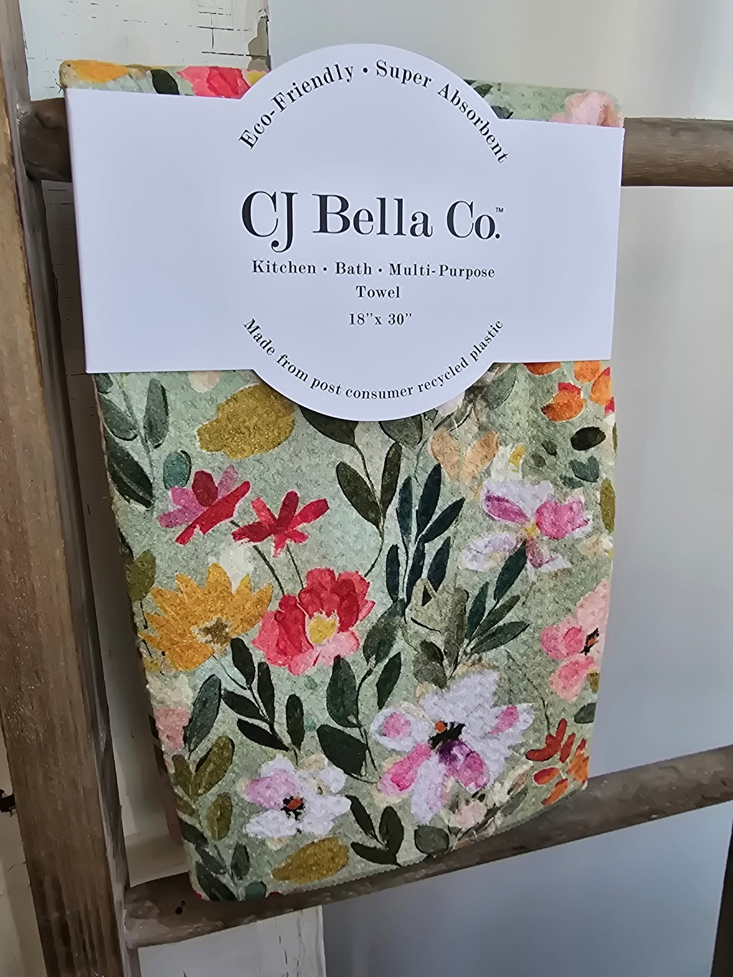 Flowers w/Sage Eco-Friendly Towel