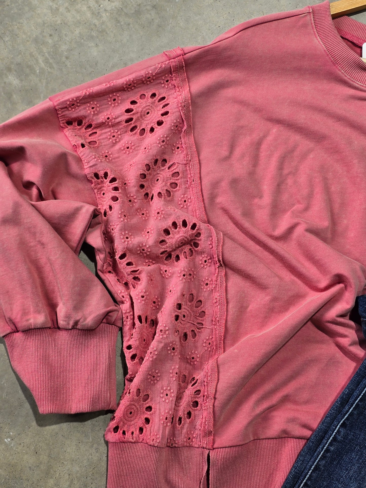 Curvy French Terry Eyelet