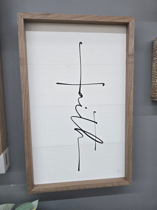 Faith Sign  18x12"