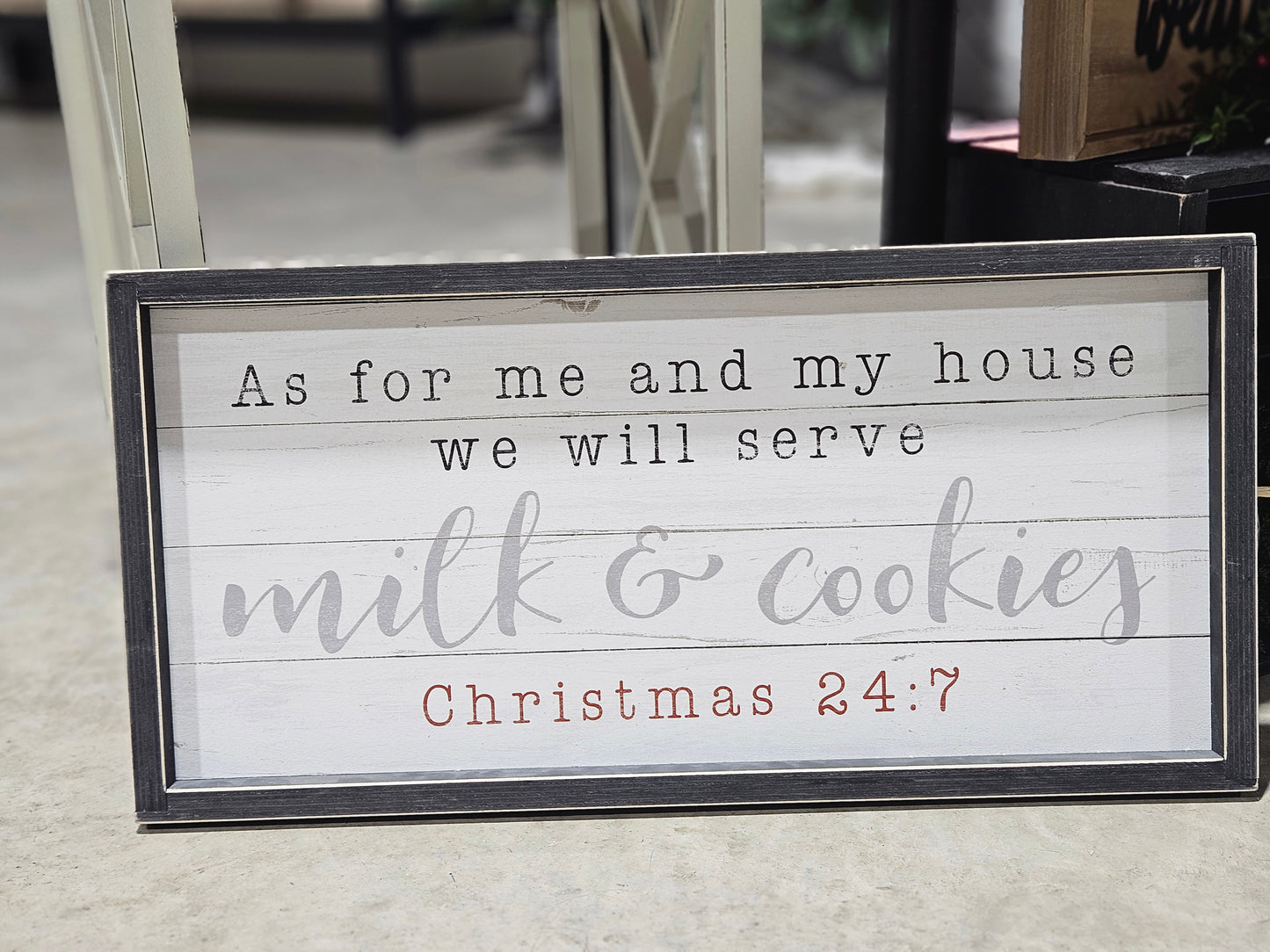 Milk And Cookies Sign