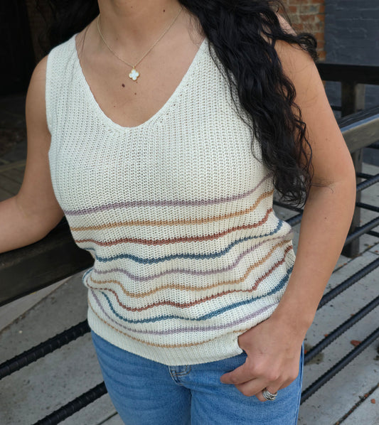 Mulit Colored Striped Tank