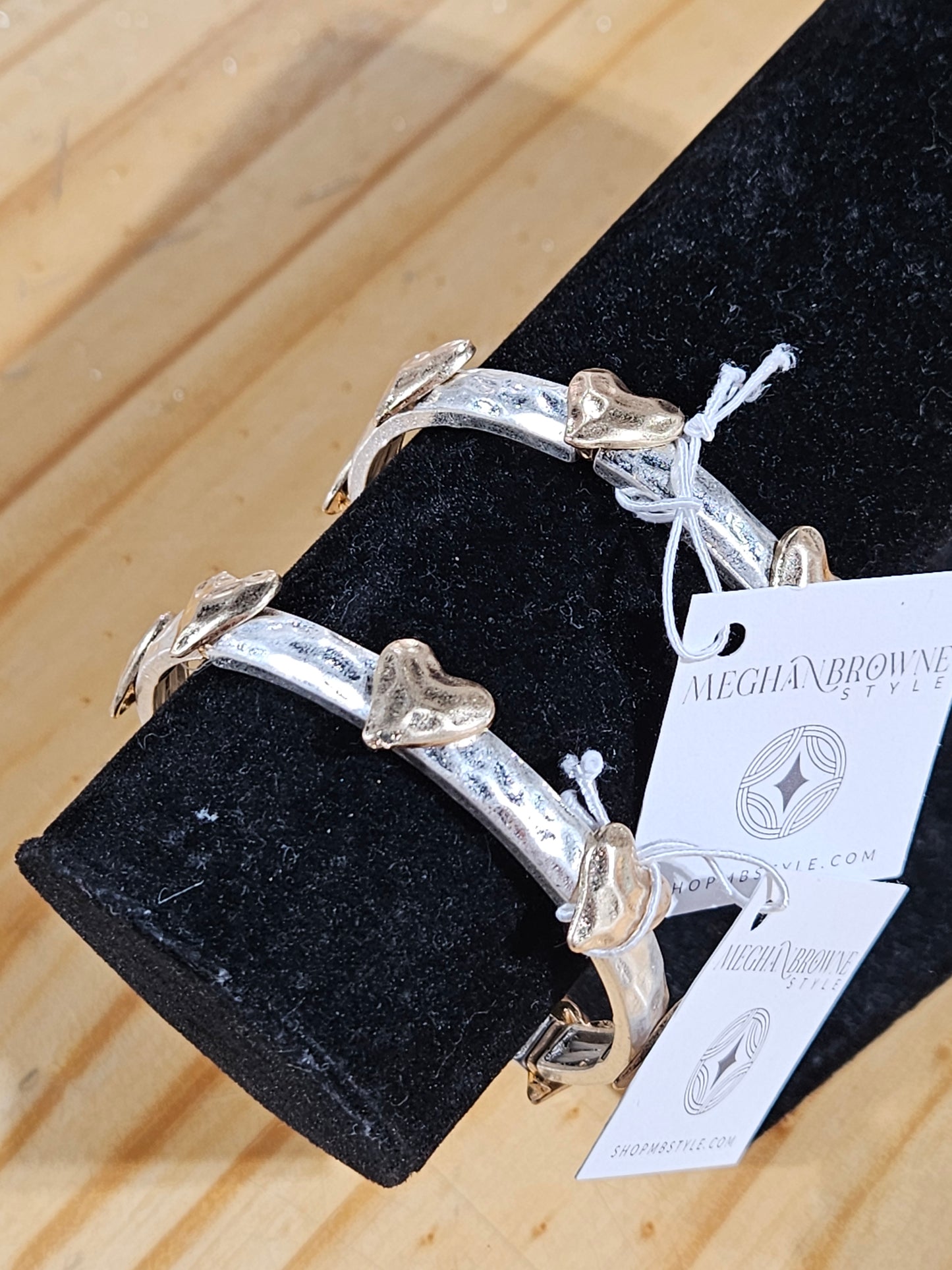 Heart Gold Silver Bracelet