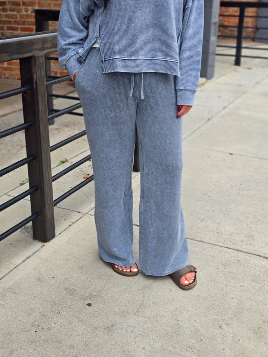 Indigo Blue Drawstring Pants