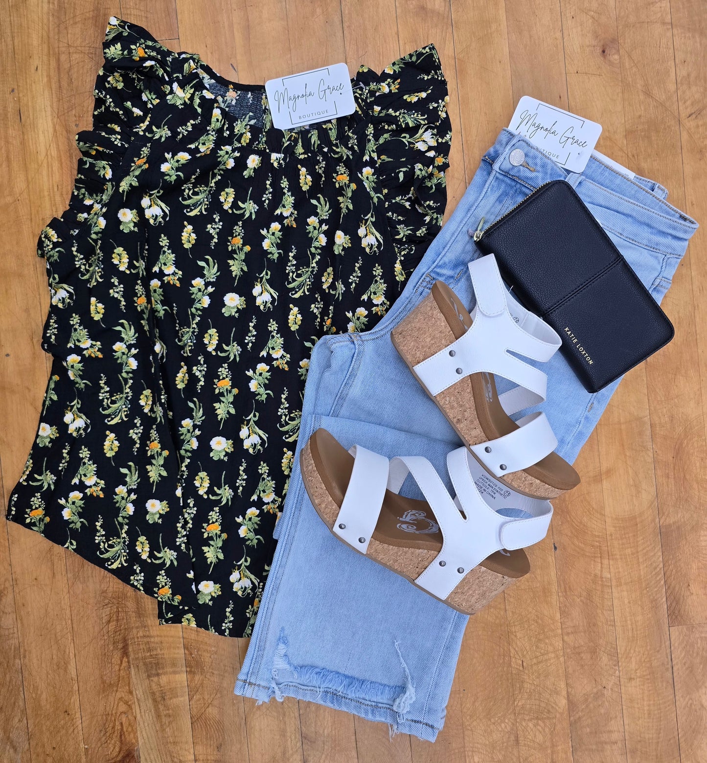 Floral Ruffle Sleeveless