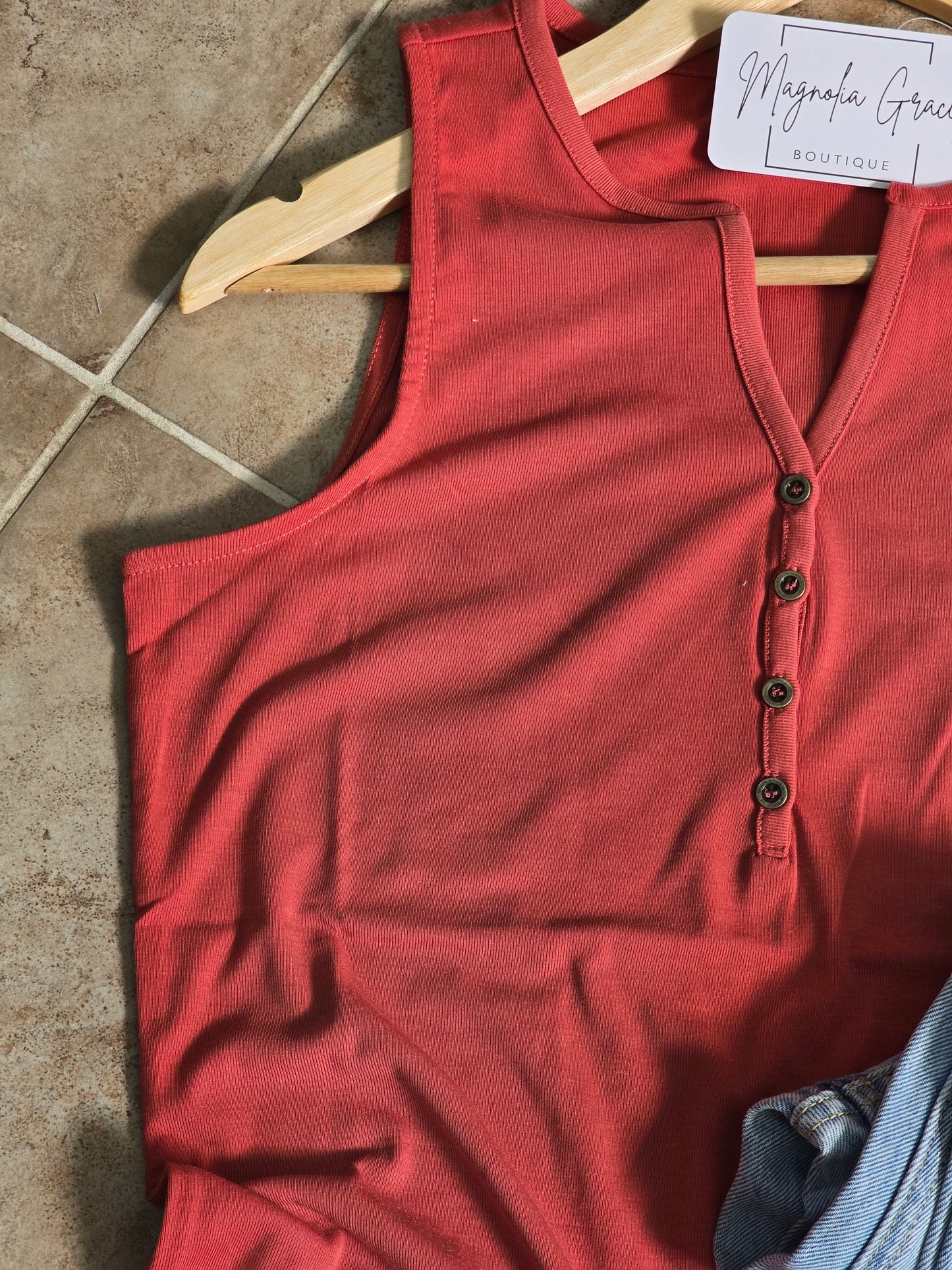 Burnt Sienna Sleeveless