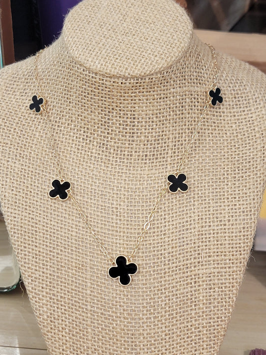 Enamel Clover Necklace
