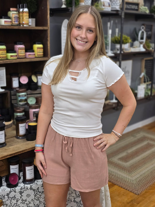 Ayla Lace V-Neck Top