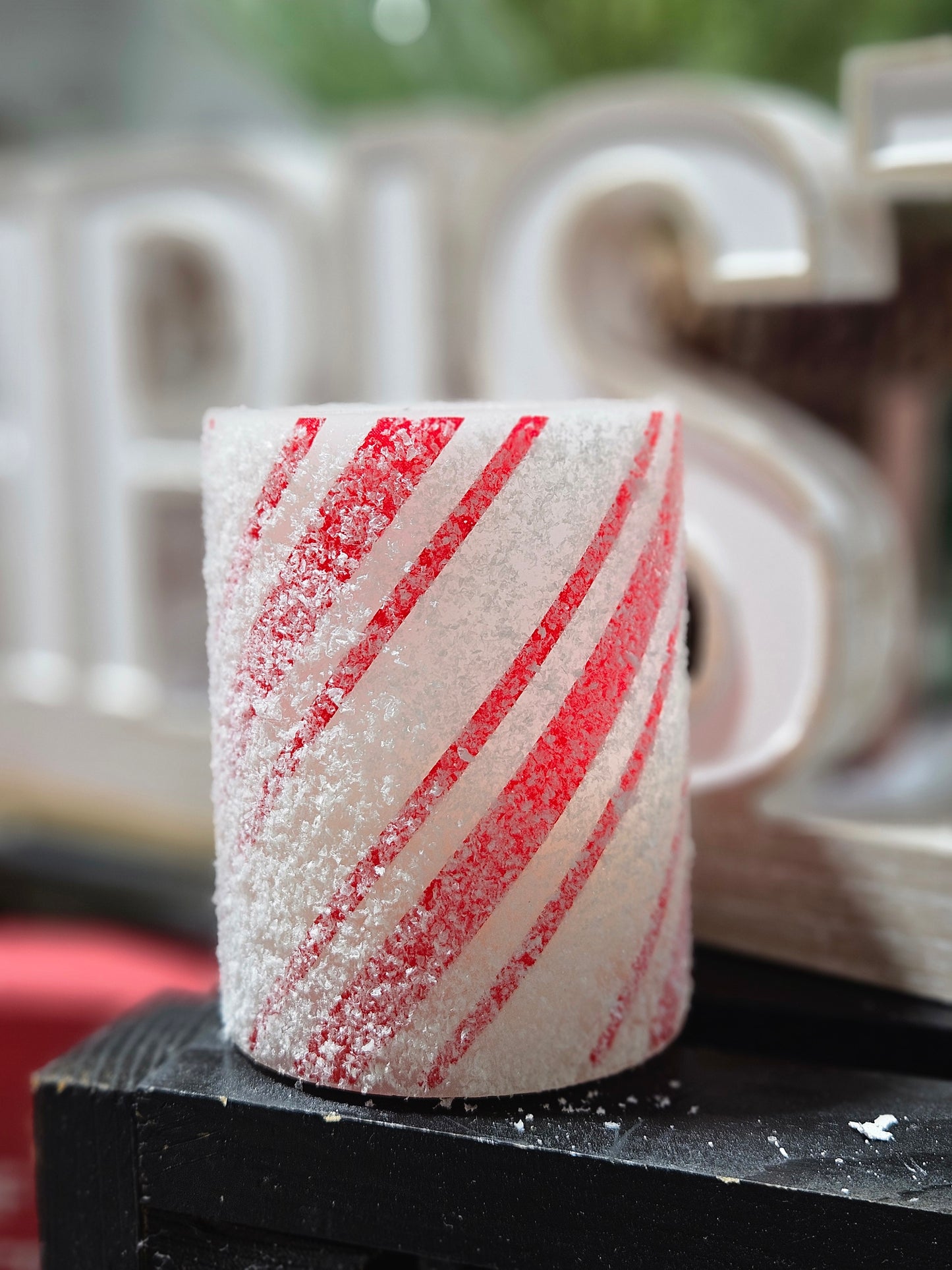 Candy Cane Timer Candle
