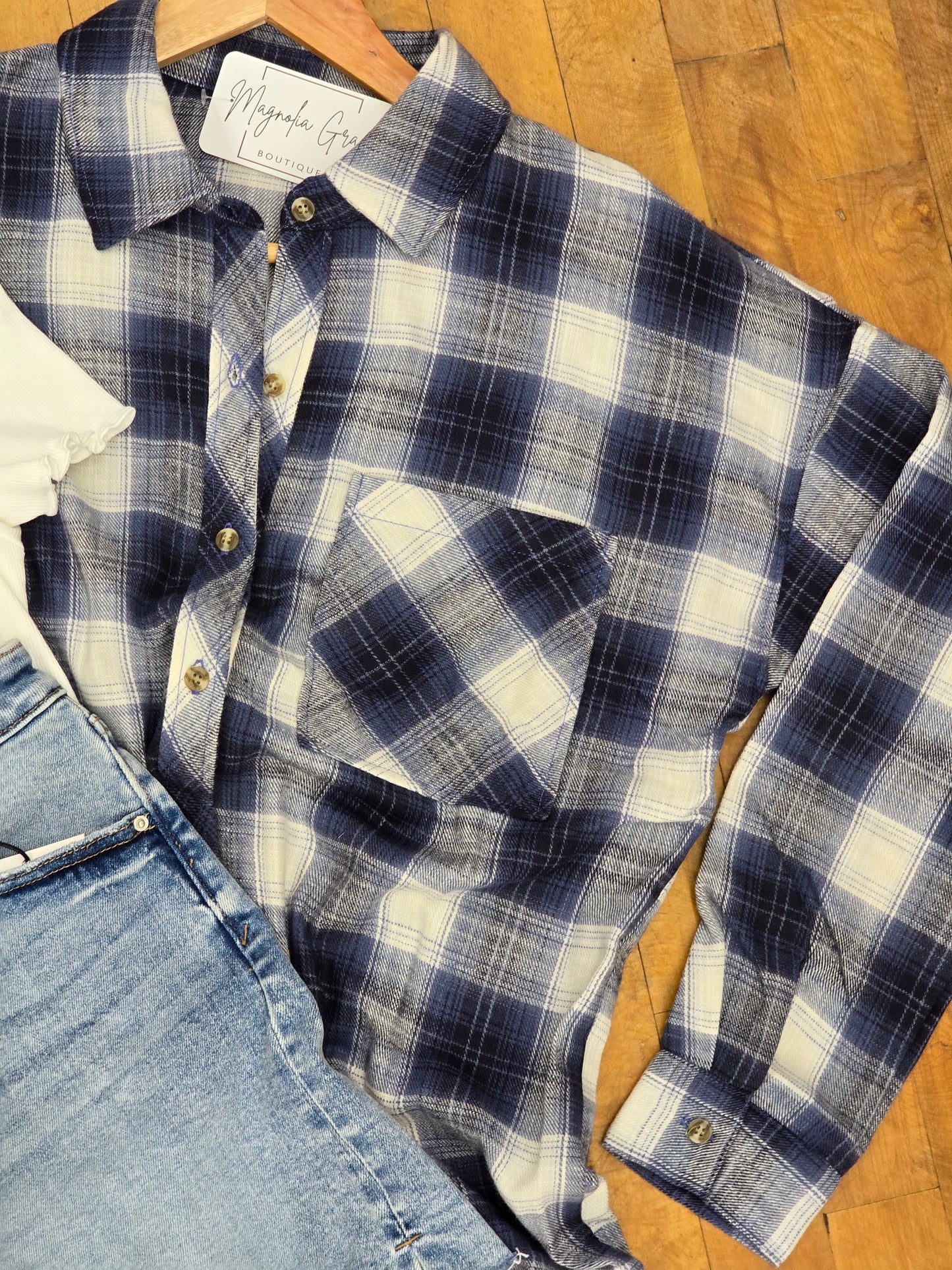 Blue Plaid Flannel