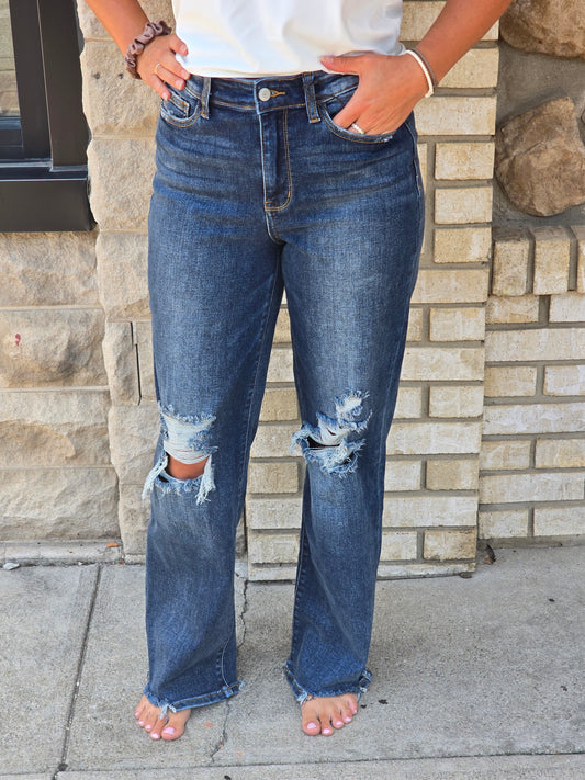 High Waist 90s Vintage Straight