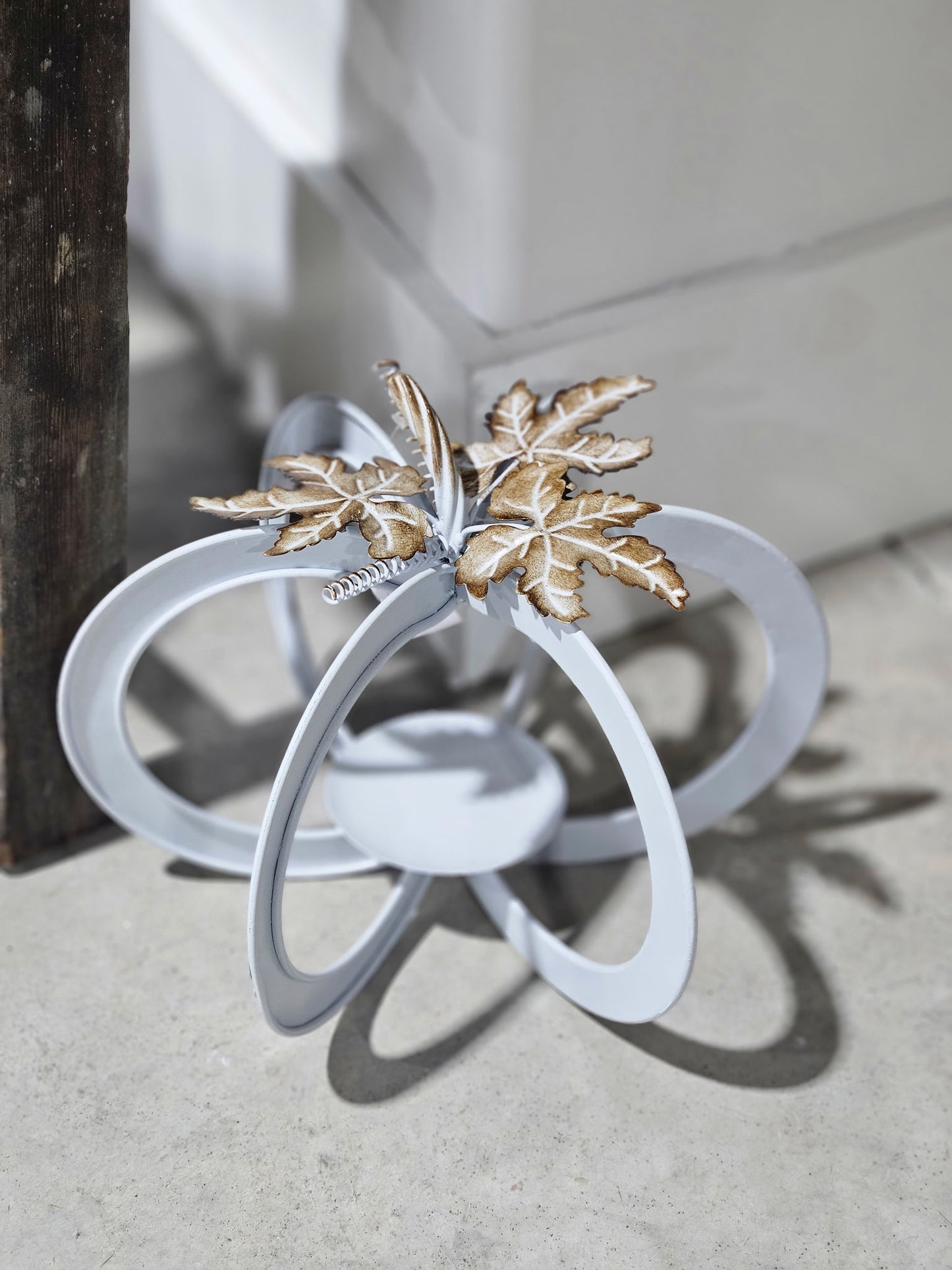 Metal Pumpkin Candle Holder