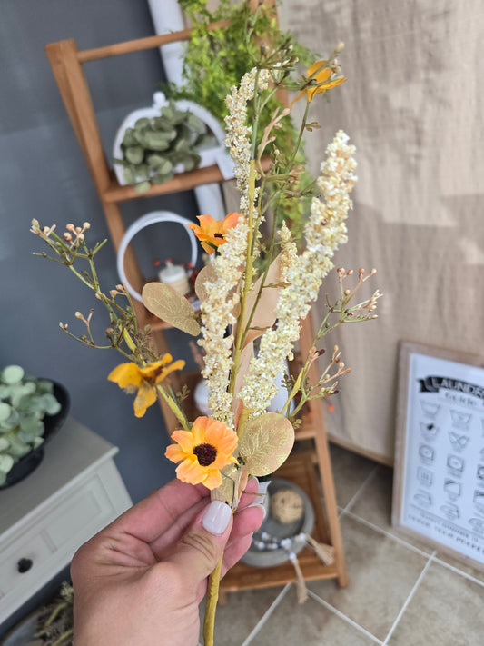 Orange Wildflower Pick