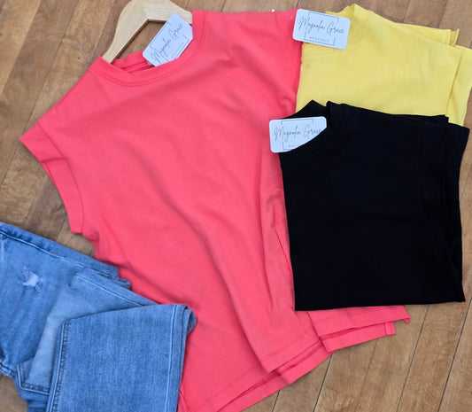 Short Sleeve Solid Top