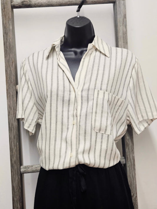 Collared Striped Shirt