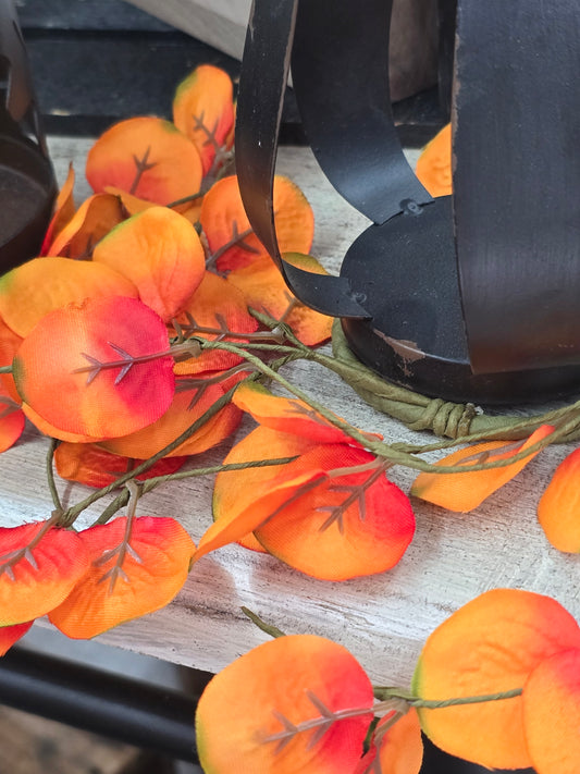 2.5" Orange Leaves Candle Ring