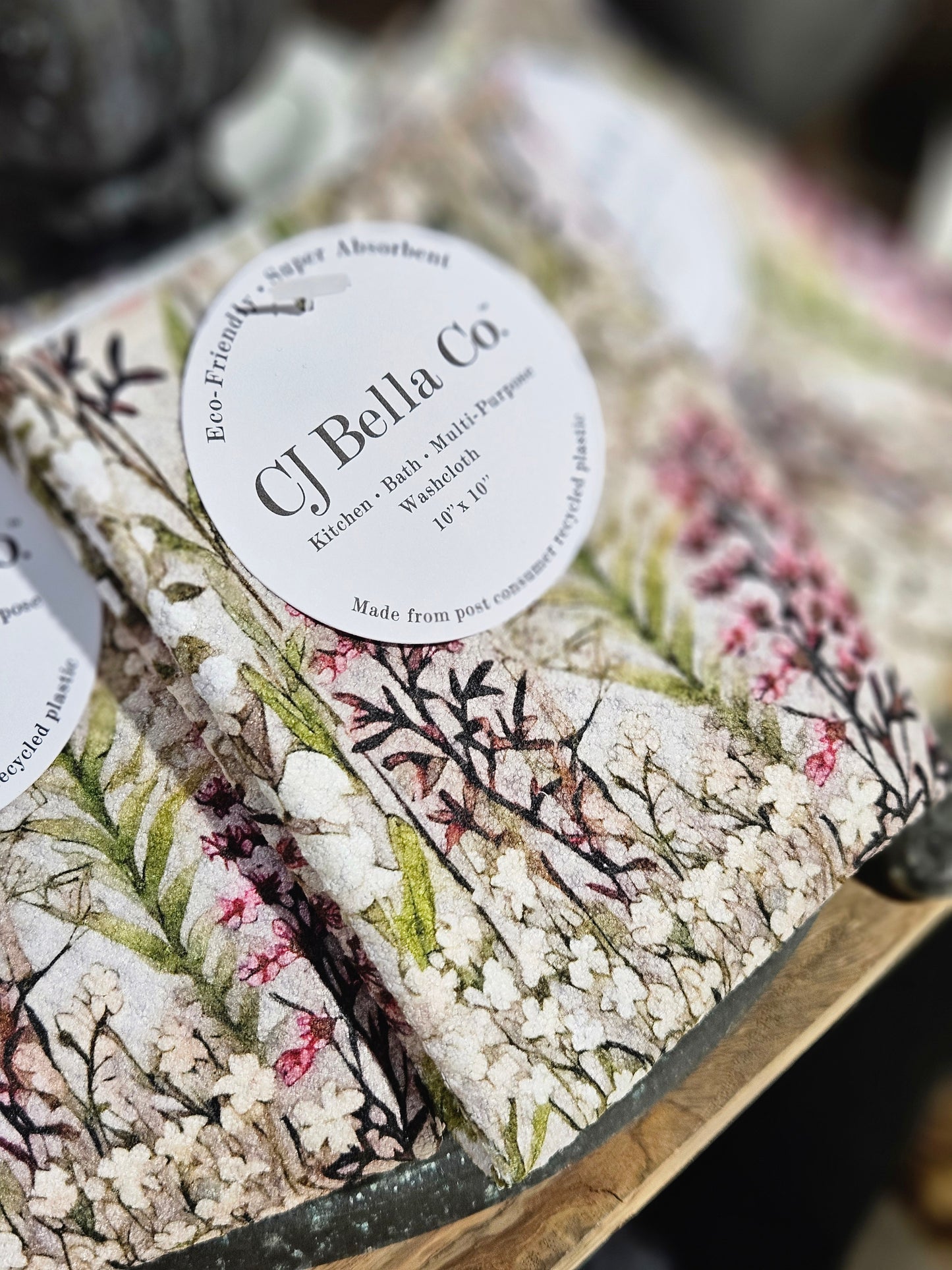 Wild Maroon Lupine Washcloth