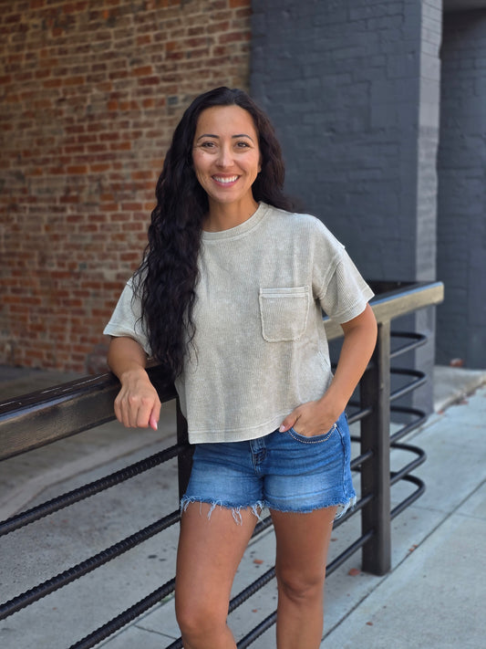 Washed Pocket Tee