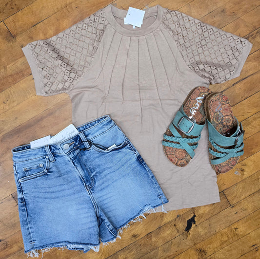 Emilio Lace Raglan Tee