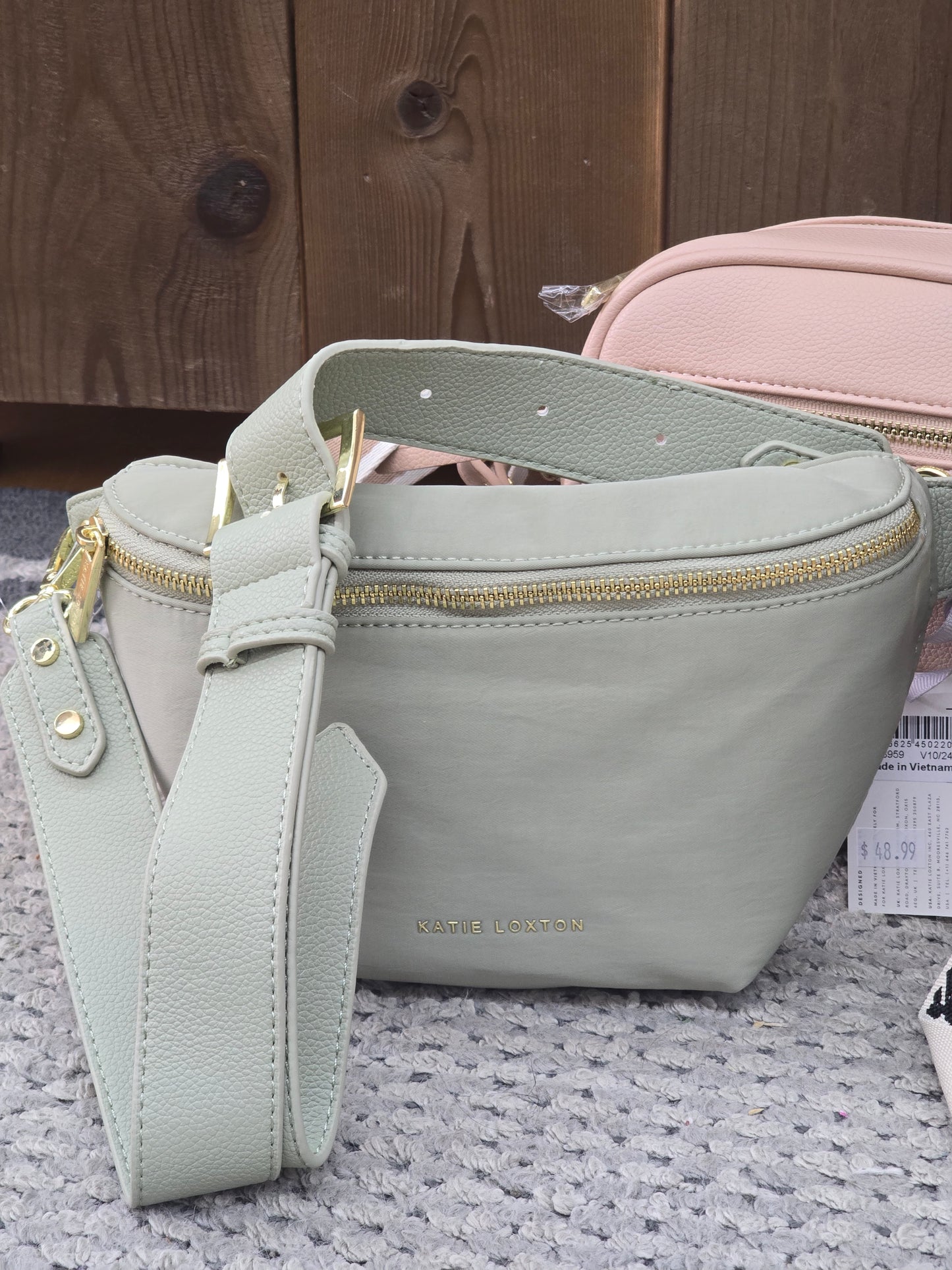 Nylon Luxe Belt Bag-Matcha