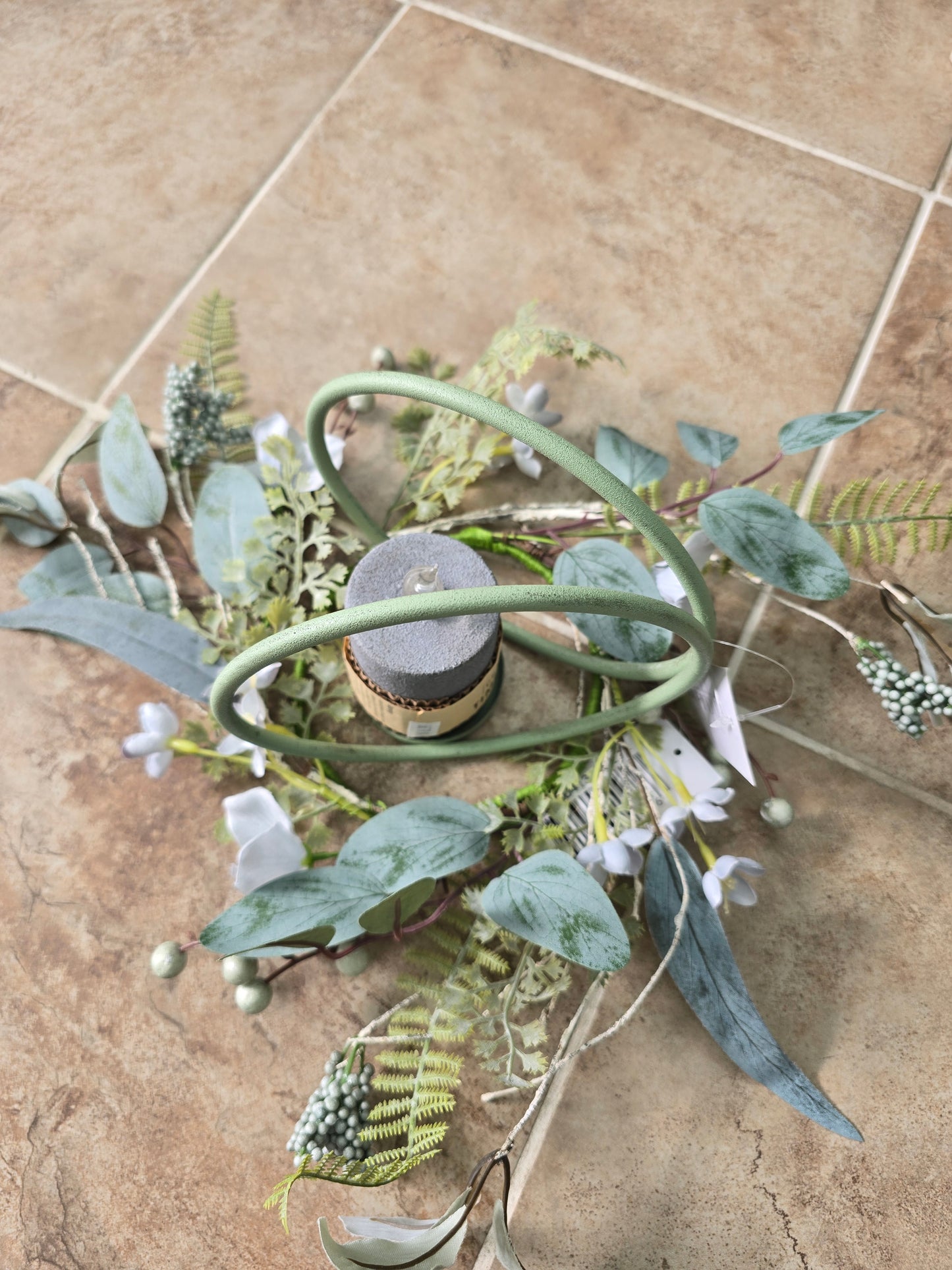 French Hydrangea Candle Ring