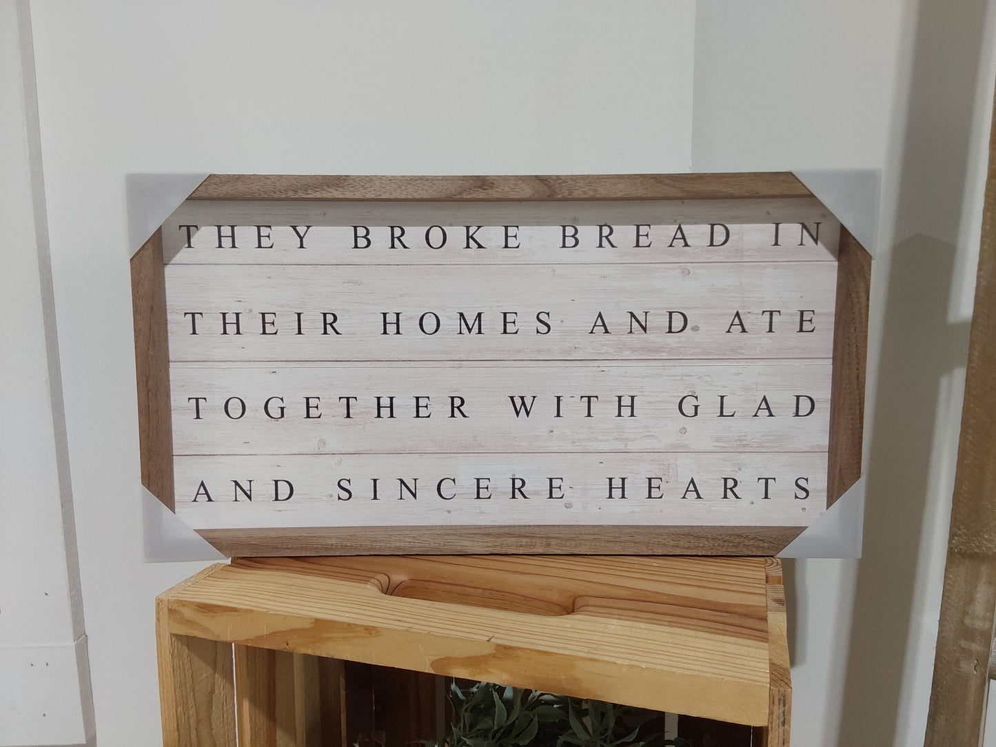 They Broke Bread Whitewash Sign