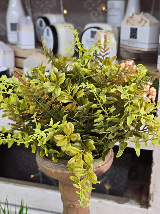 10" Bracken Fern Half Sphere