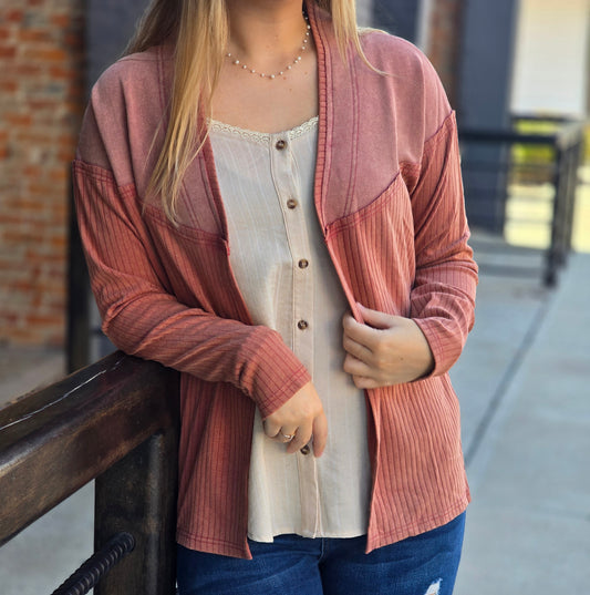 Mixed Media Cardi