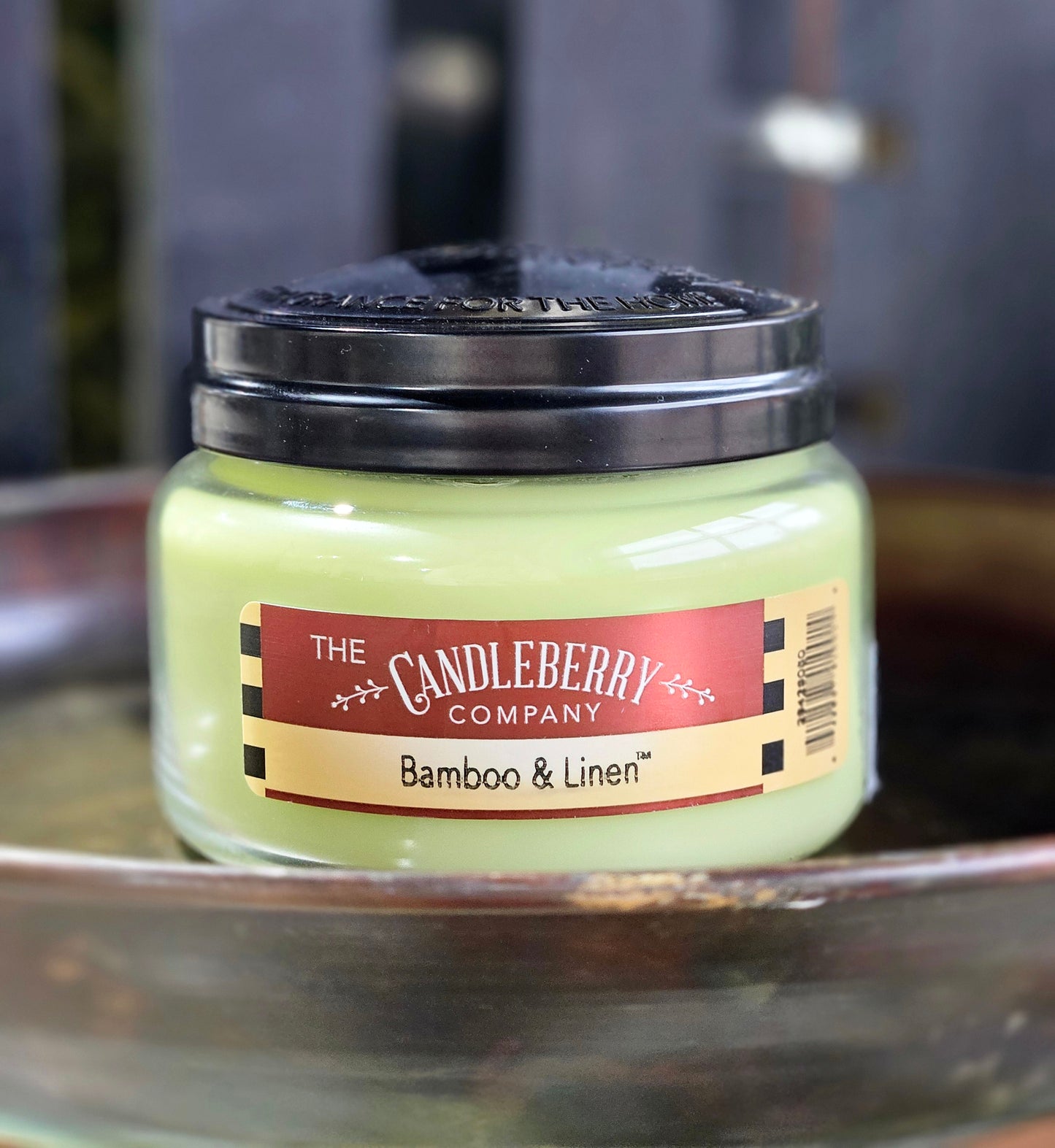 Bamboo & Linen Sm Jar