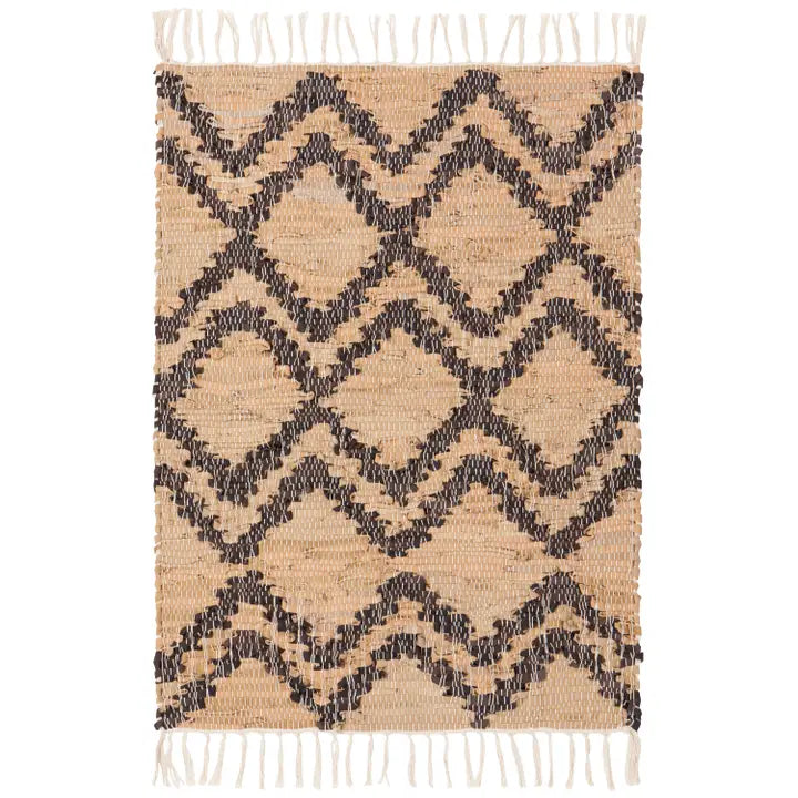 Leather Chindi Rug