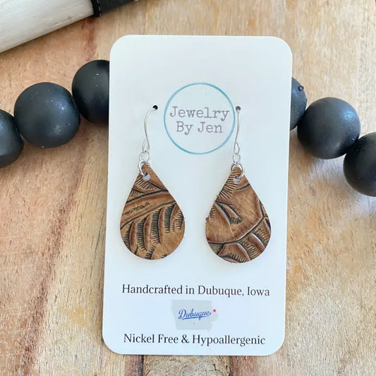 Small Western Teardrop Earring