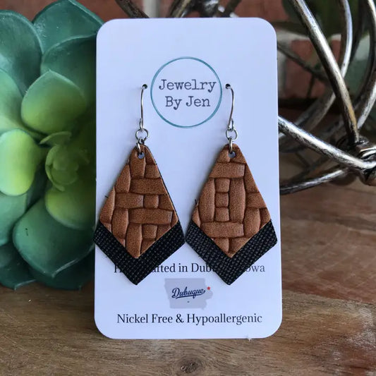 Double Stacked Weaved Earring