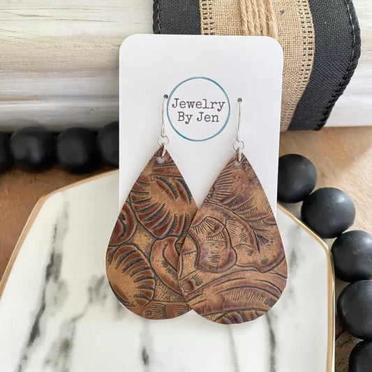 Western Brown Earring