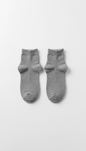 Gray cotton ankle socks, everyday wear