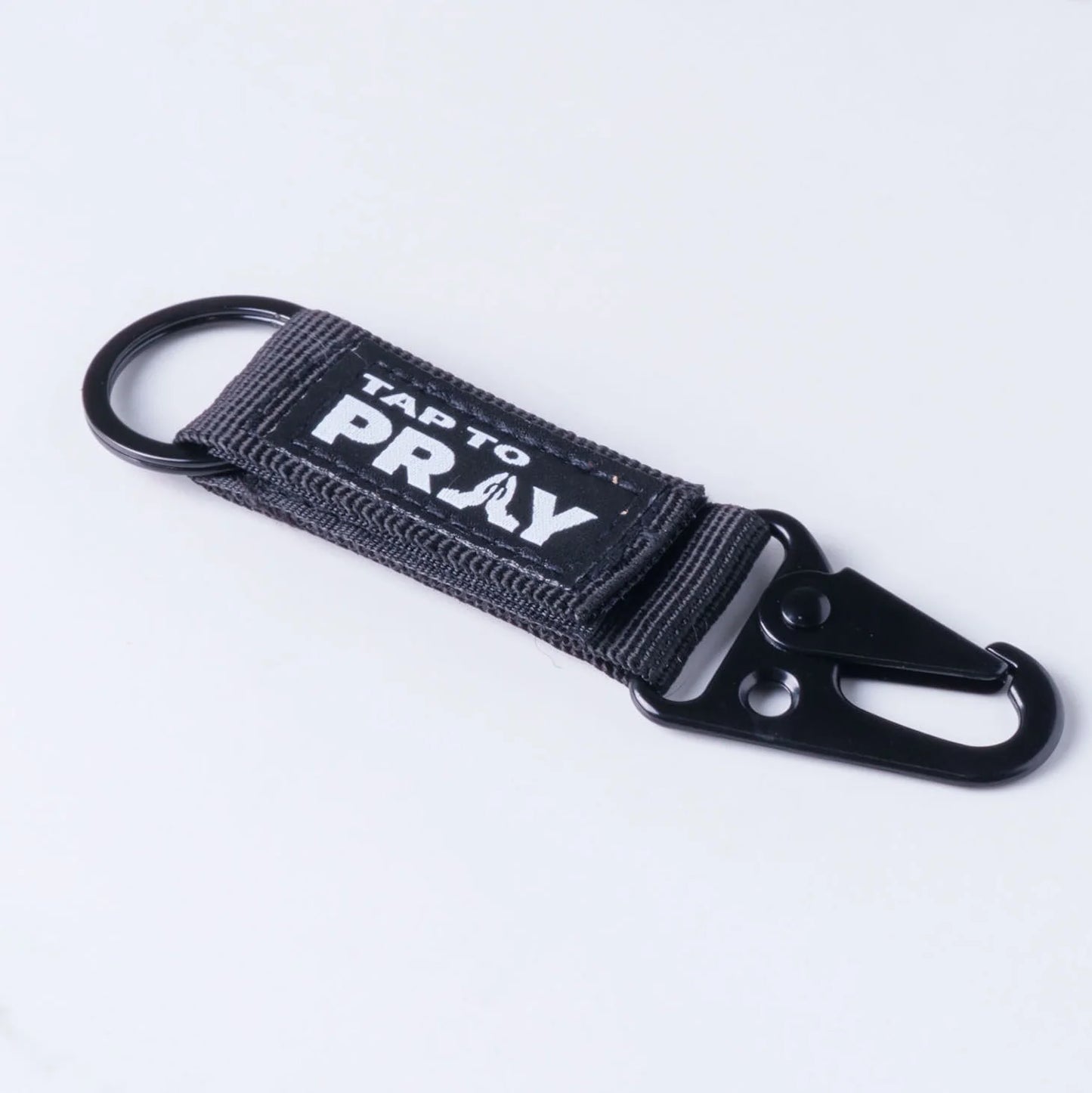 Tap To Pray Tactical Carabiner Keychain