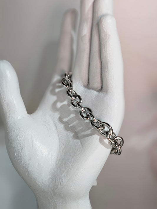 Bold Oval Link -Silver