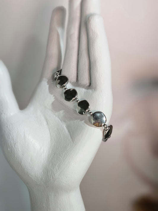Silver Pebble Bracelet