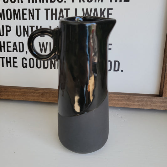 Black & White Pitcher Vase