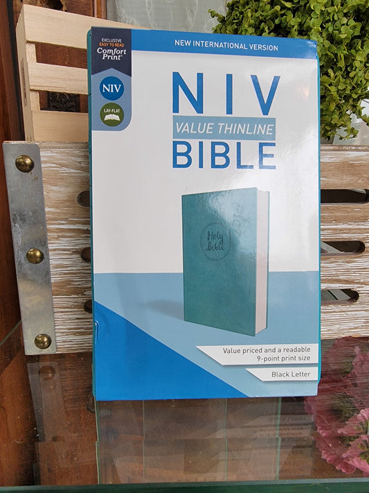 NIV Bible Thinline- Turquoise