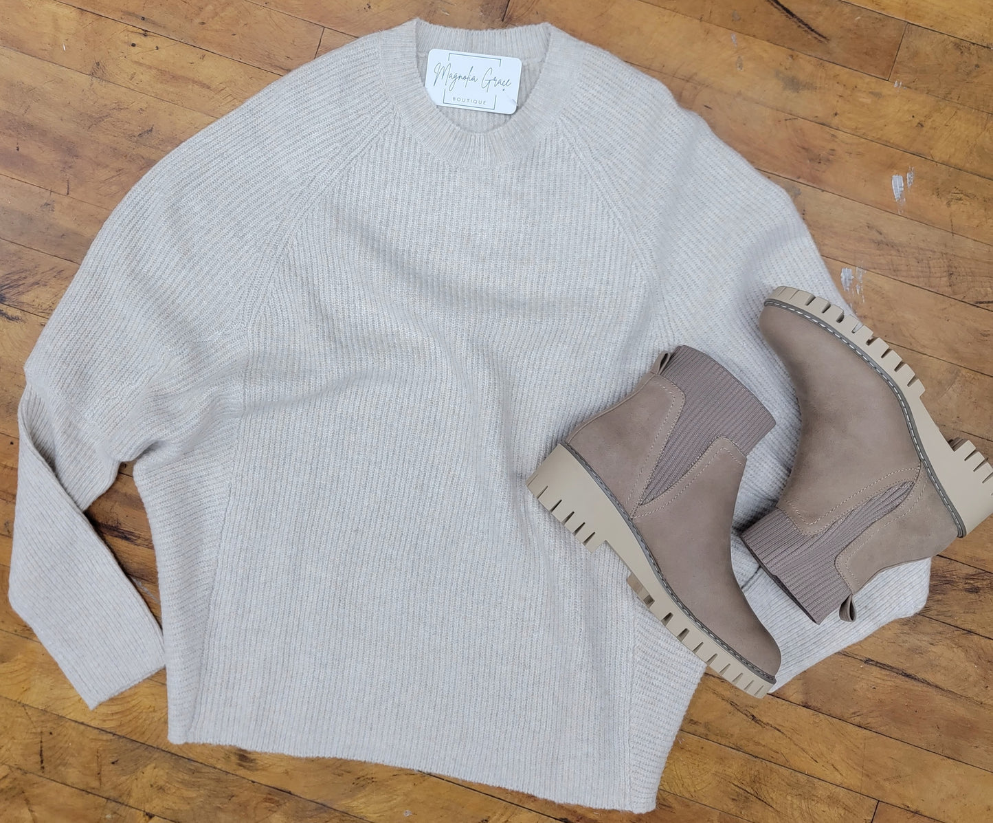 Raglan Oversized Knit Top